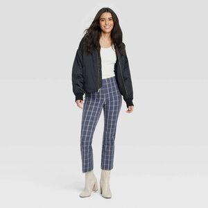 Navy Kick Flare Pull-On Pants